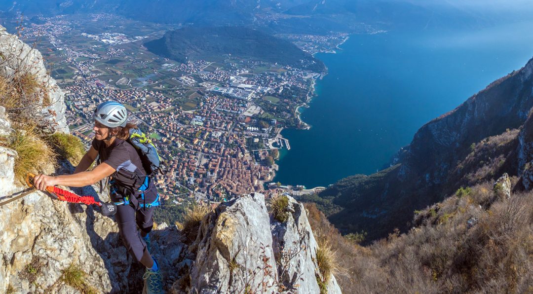 Klimmen en klettersteig bij het Gardameer