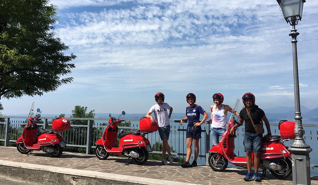Dagtocht met een Vespa-scooter rond het Gardameer